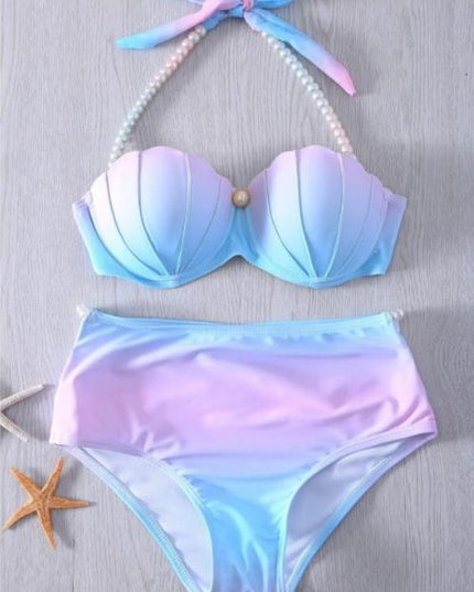 Damskie Bikini Dwuczęściowe z Wysokim Stanem