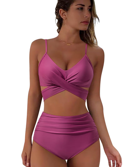Damskie Bikini Dwuczęściowe z Wiązaniem