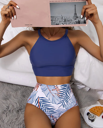 Bikini z wysokim stanem modelujące brzuch