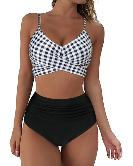 Damskie Bikini Dwuczęściowe z Wiązaniem