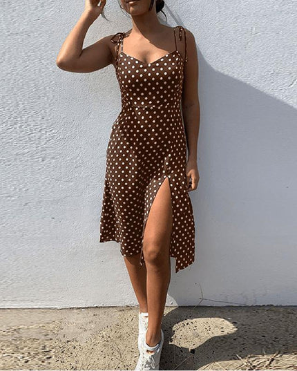 Sukienka letnia damska w grochy casual