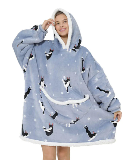 Kocobluza damska z motywem piesków