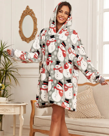 Damska kocobluza w bałwanki