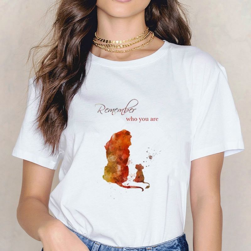 Damski T-shirt inspirowany Królem Lwem