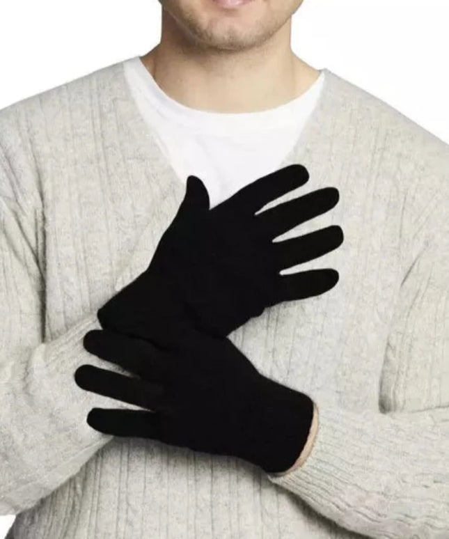 Rękawiczki męskie dotykowe w jednym kolorze