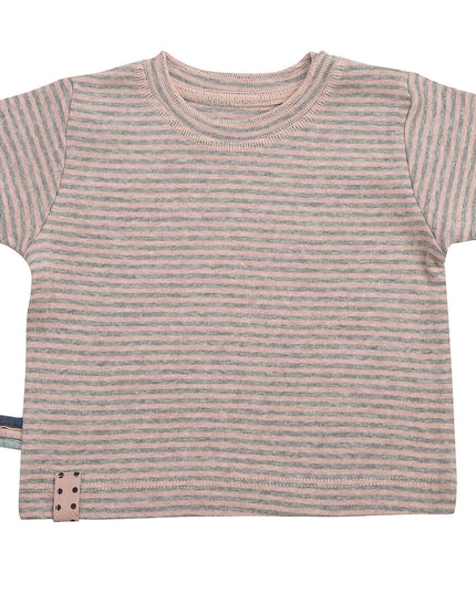 Organicera organic s/s t-shirt, w paski
