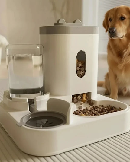 Automatyczny podajnik na karmę dla psa z dozownikiem na wodę