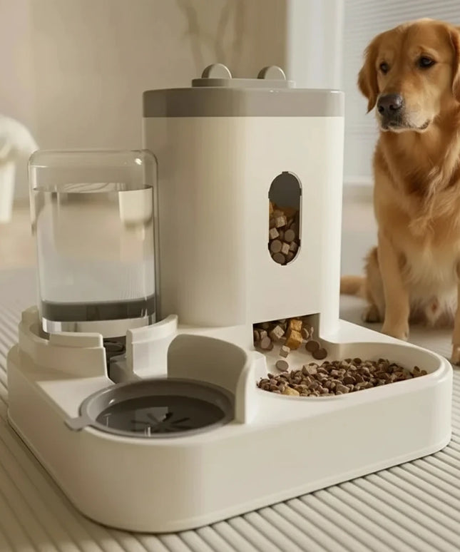 Automatyczny podajnik na karmę dla psa z dozownikiem na wodę