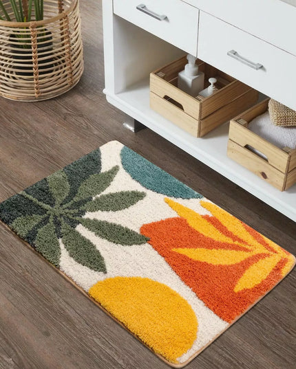 Chłonna mata łazienkowa z motywem boho