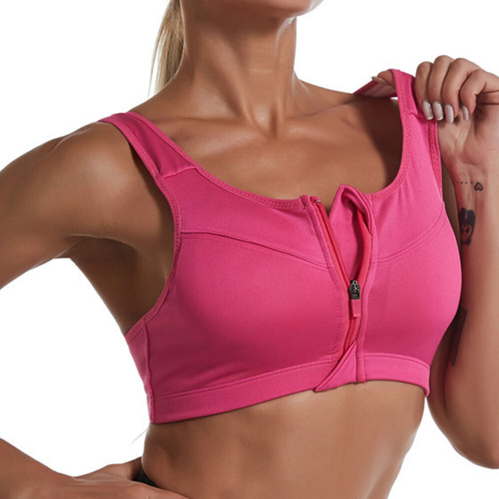 Sportowy biustonosz rozsuwany - plus size