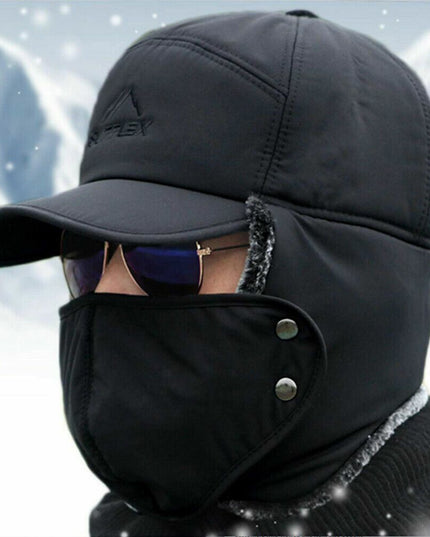 Czapka męska z nausznikami i maską