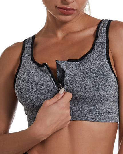 Sportowy biustonosz rozsuwany - plus size