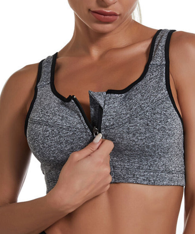 Sportowy biustonosz rozsuwany - plus size