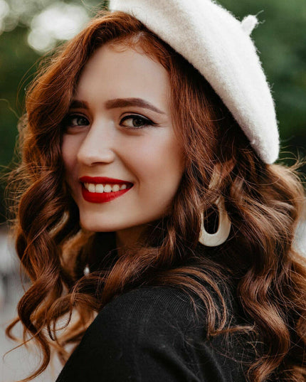 Czapka damska typu beret