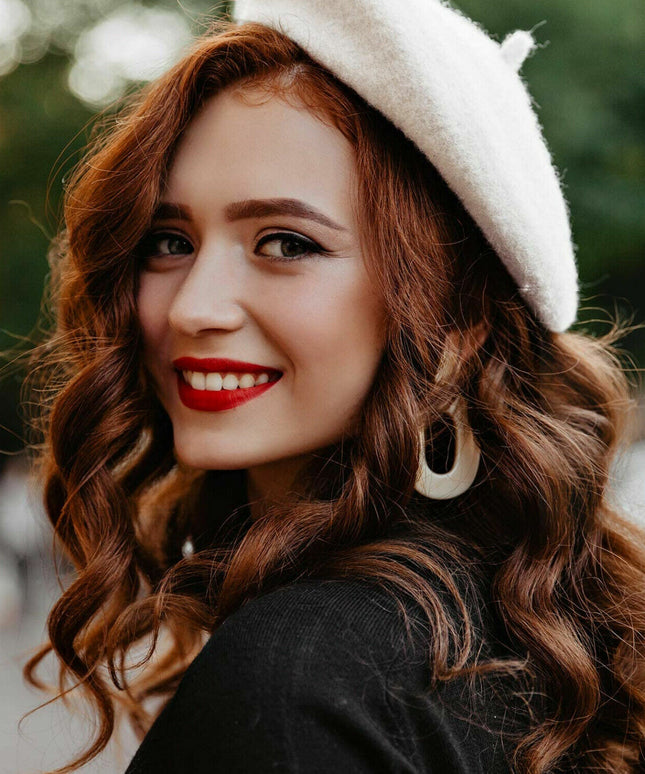 Czapka damska typu beret