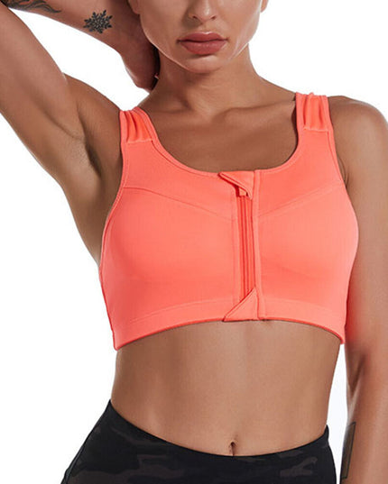 Sportowy biustonosz rozsuwany - plus size