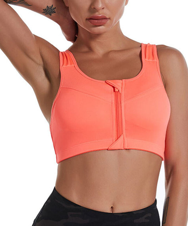 Sportowy biustonosz rozsuwany - plus size