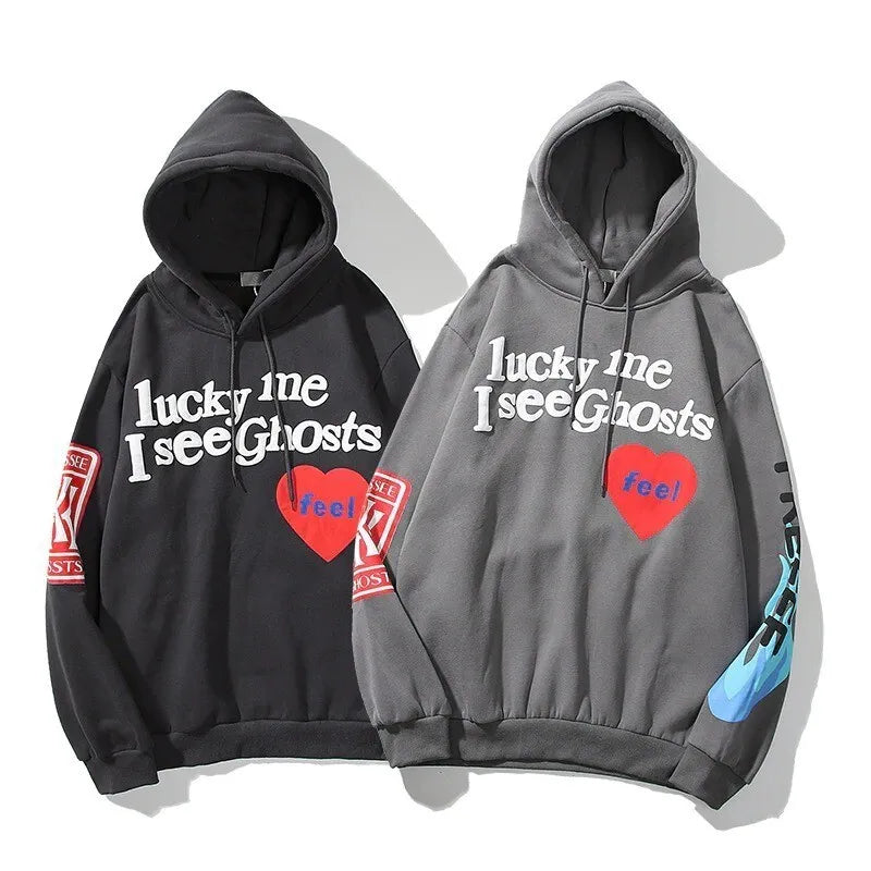 Bluza męska z kapturem streetwear z napisami