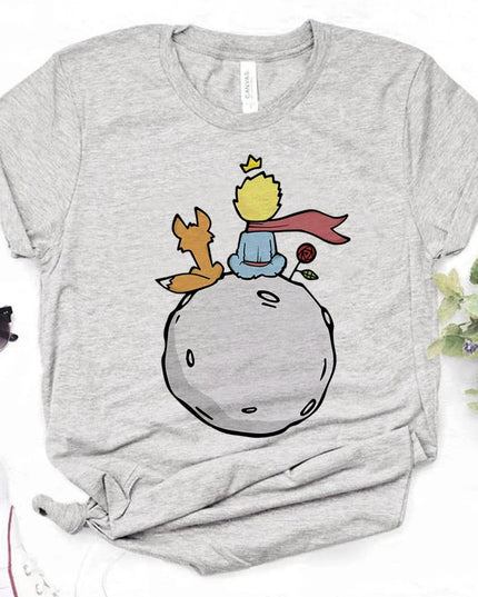 Damski T-shirt z Małym Księciem