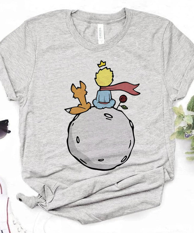 Damski T-shirt z Małym Księciem