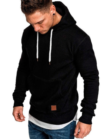 Męska bluza z kapturem melanżowa