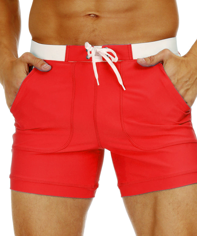 Męskie szorty kąpielowe w stylu sportowym