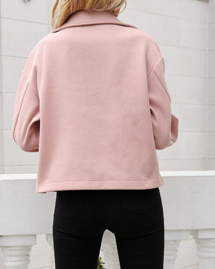 Damska kurtka przejściowa koszulowa z klapami