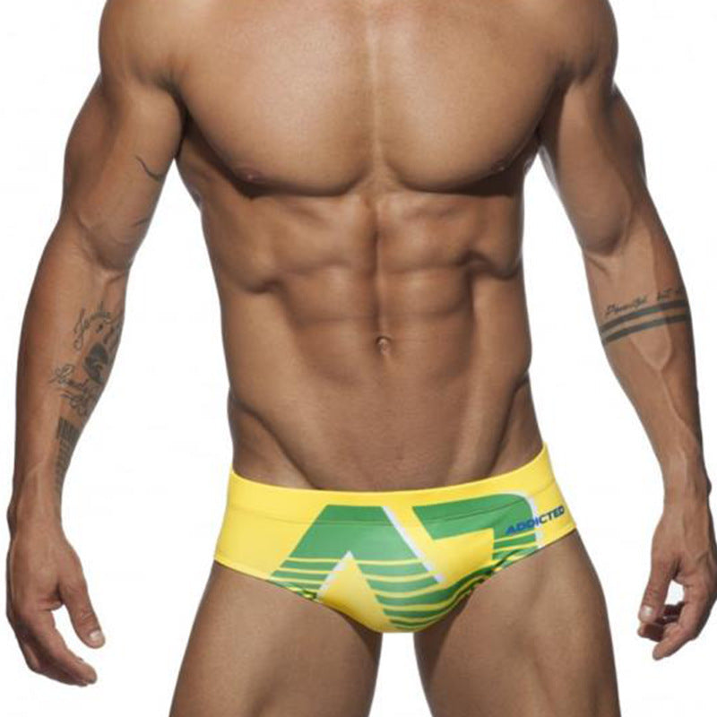 Męskie slipy kąpielowe ze wzorem