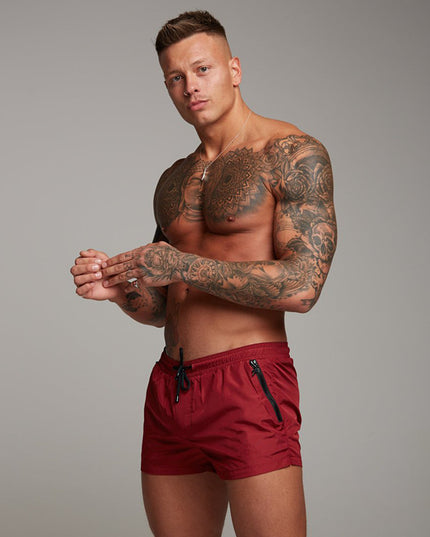 Męskie szorty kąpielowe z dwoma kieszeniami na zamek