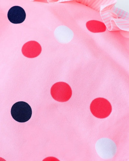 Dwuczęściowy strój kąpielowy bikini dla dziewczynek z falbanką