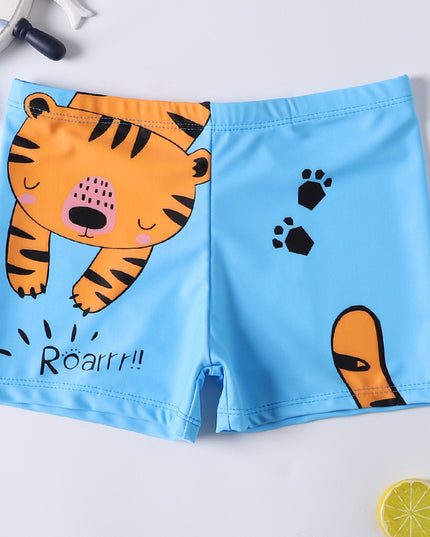 Kąpielówki dla chłopca we wzory z gumką w pasie