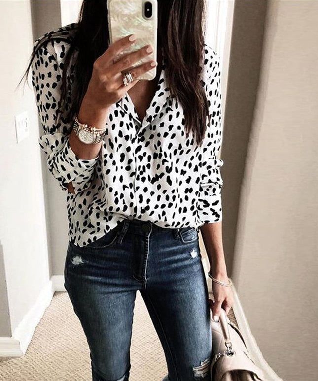 Damska koszula we wzory