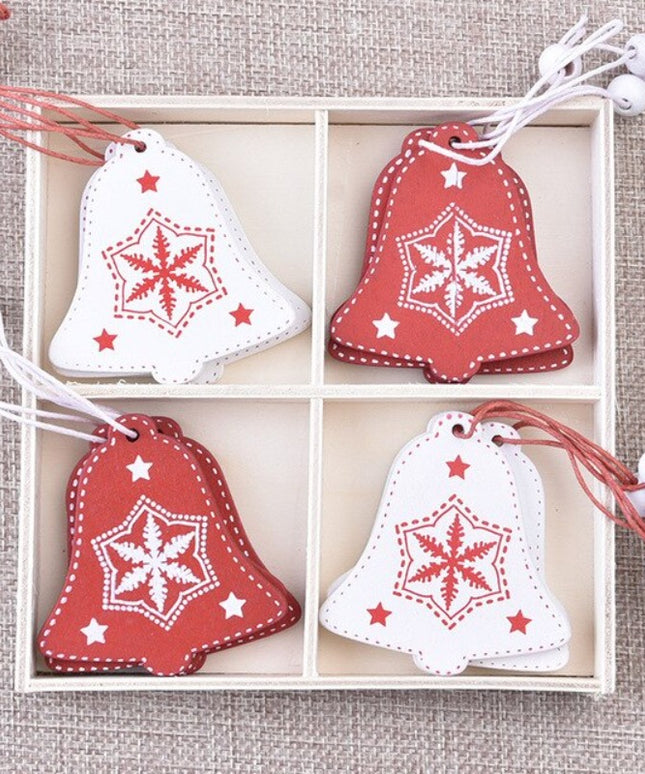 Świąteczne ozdoby wiszące w kształcie dzwonków