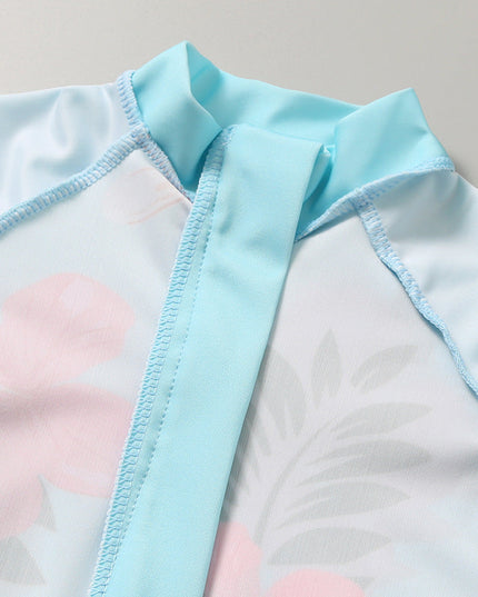 Jednoczęściowy kostium kąpielowy dla niemowląt z długim rękawem