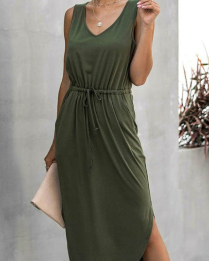 Sukienka midi bawełniana za kolano