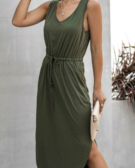 Sukienka midi bawełniana za kolano