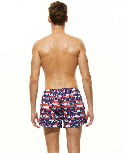 Męskie szorty kąpielowe z motywem kwiatowym