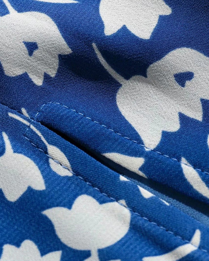 Sukienka maxi letnia z wiązanym dekoltem