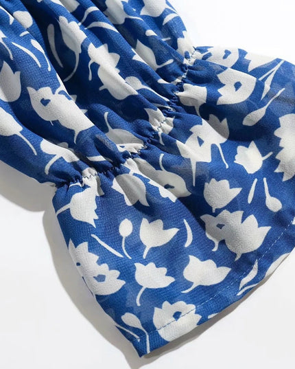 Sukienka maxi letnia z wiązanym dekoltem