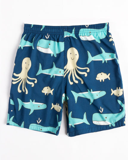 Szorty kąpielowe dla chłopca w morskie wzory