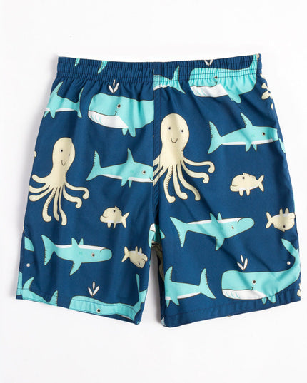Szorty kąpielowe dla chłopców w morskie wzory