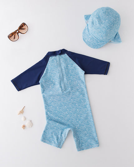 Kostium kąpielowy dla chłopców z czapeczką ze wzorem kraba w okularach