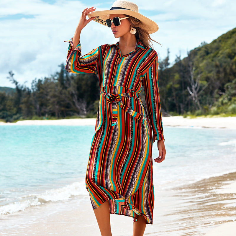 Damskie kimono plażowe kolorowe