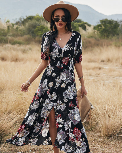 Sukienka długa lekka i zwiewna