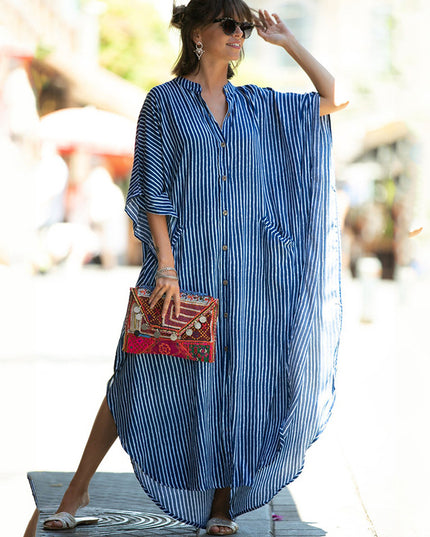 Damska tunika plażowa w różne wzory