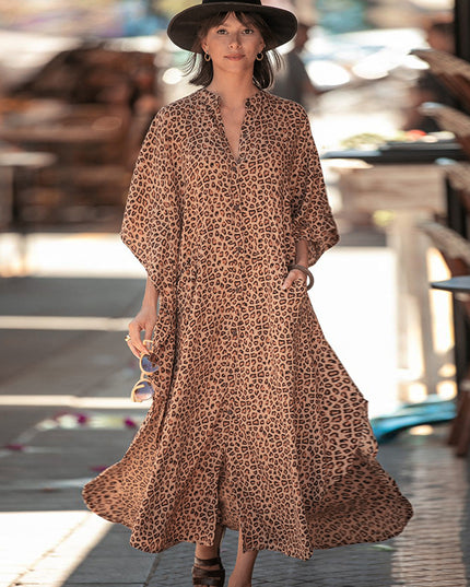 Damska tunika plażowa w różne wzory