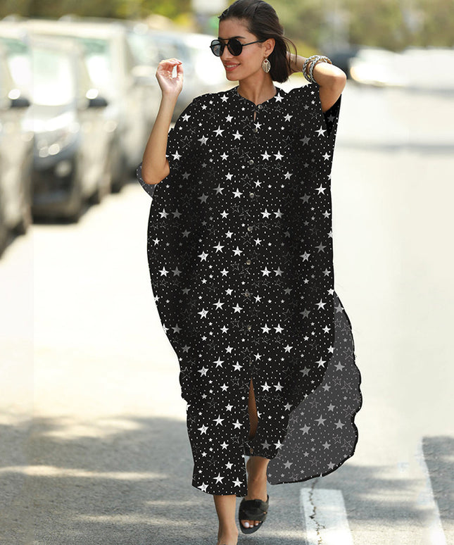 Damska tunika plażowa w różne wzory