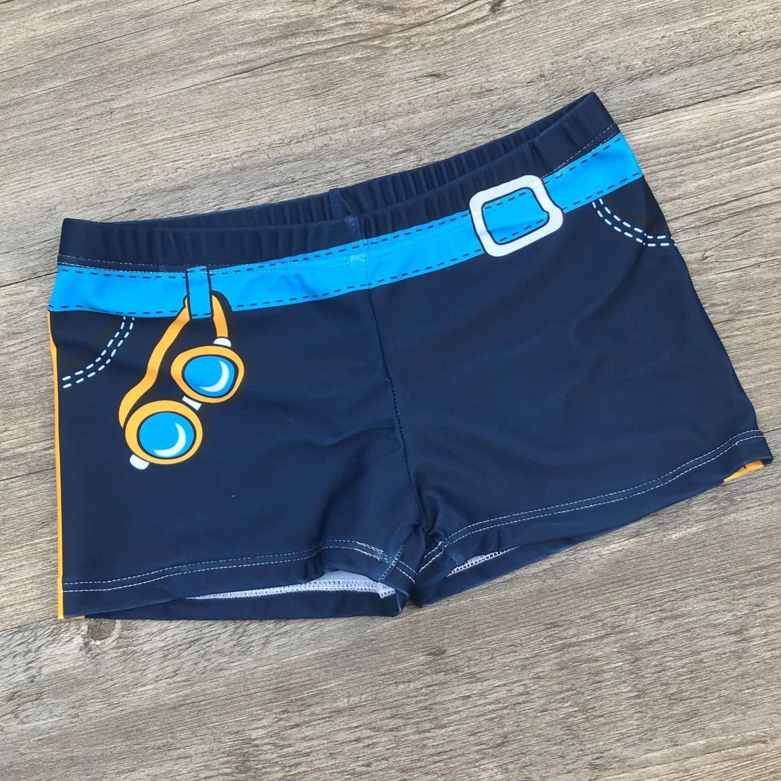 Kąpielówki dla chłopców w morskie wzory