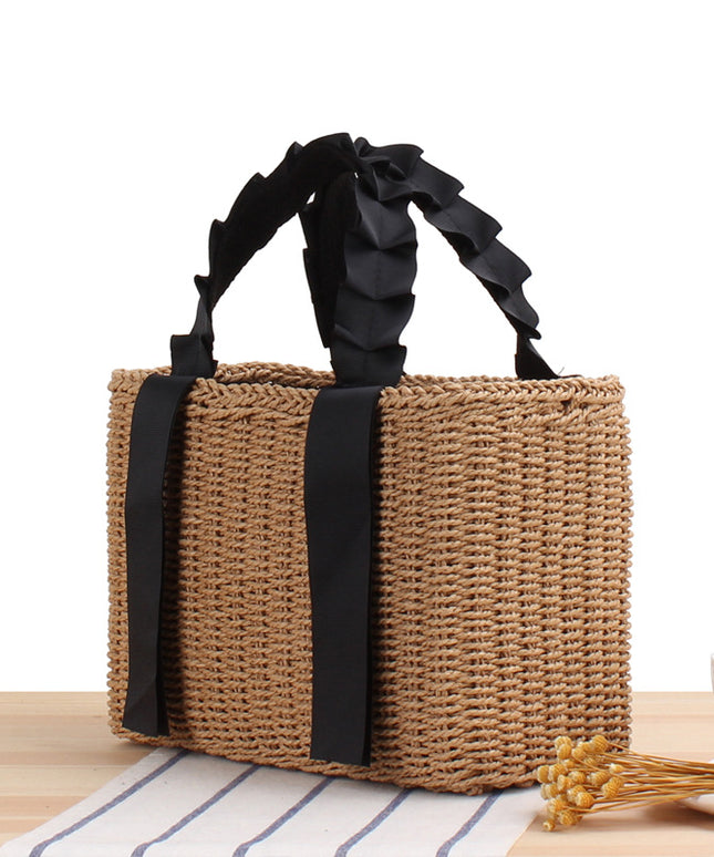 Torba plażowa z ozdobnym uchwytem