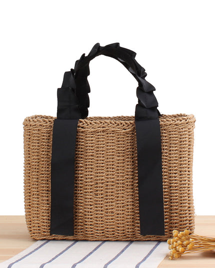 Torba plażowa z ozdobnym uchwytem